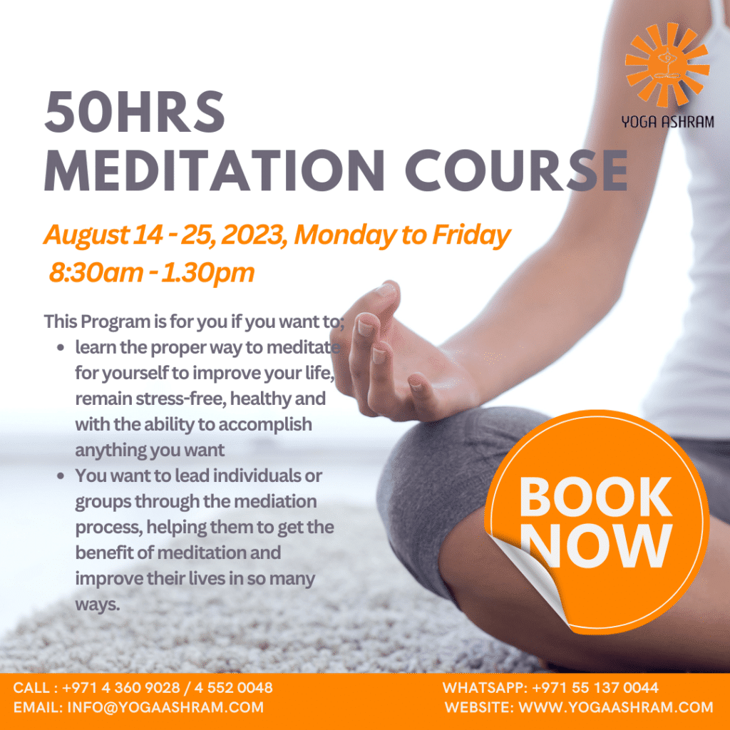 50Hour Meditation Program Yoga Ashram Real Yoga Made Easy